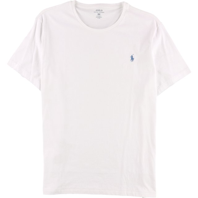 Camiseta básica Ralph Lauren Basic SS para hombre color blanco pequeño