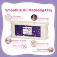 thumbnail image 3 of Plastilina para modelar MODOH a base de aceite, no tóxica, blanca, 0,9 kg, 3 of 9