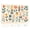 Color 1, variant on 8 Pack Art Acoustic Panels Sound Absorbing Whimsical Floral Bold Colors Modern Decorative Soundproof Wall Panels Self Adhesive for Nursery Game Room Bedroom 48"x32"