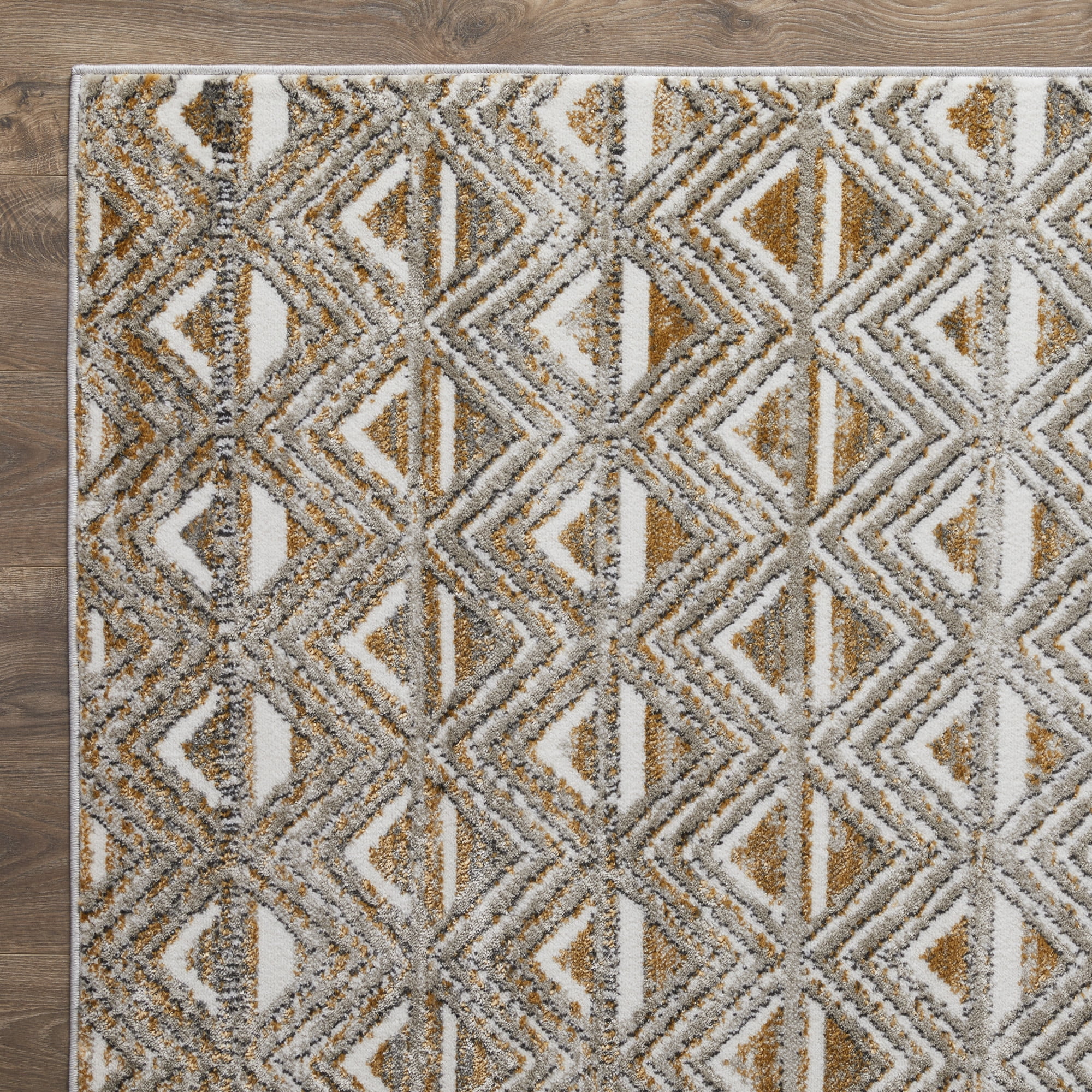 Loomaknoti Alanzo Alemza 8' x 10' Beige Geometric Indoor Area Rug