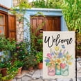 thumbnail image 2 of Newhomestyle Spring Garden Flag Floral Mason Jar 12×18 Inch Double Sided Outside Vertical Holiday Yard Decor, 2 of 6