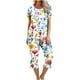 thumbnail image 1 of Conjunto de Verano para las Mujeres Impreso Cuello Redondo sin Mangas Y Pantalones, Casual Dos Piezas para las Mujeres, 1 of 5