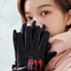 thumbnail image 5 of Jumpingount Guantes de ciclismo de invierno impermeables y resistentes al viento que se calientan y se mantienen secos mientras andan en bicicleta guantes y mitones Gris, 5 of 6