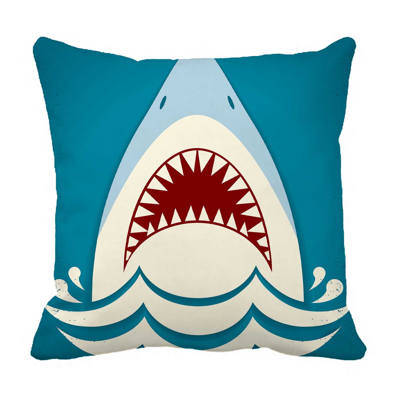 Shark Jaws Pillow Cover Cushion Sofa Case 