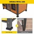 thumbnail image 7 of Aivituvin Dog House Anti-Chewing Design Dog Kennel with Metal Frame Weatherproof for Outdoor, 7 of 7
