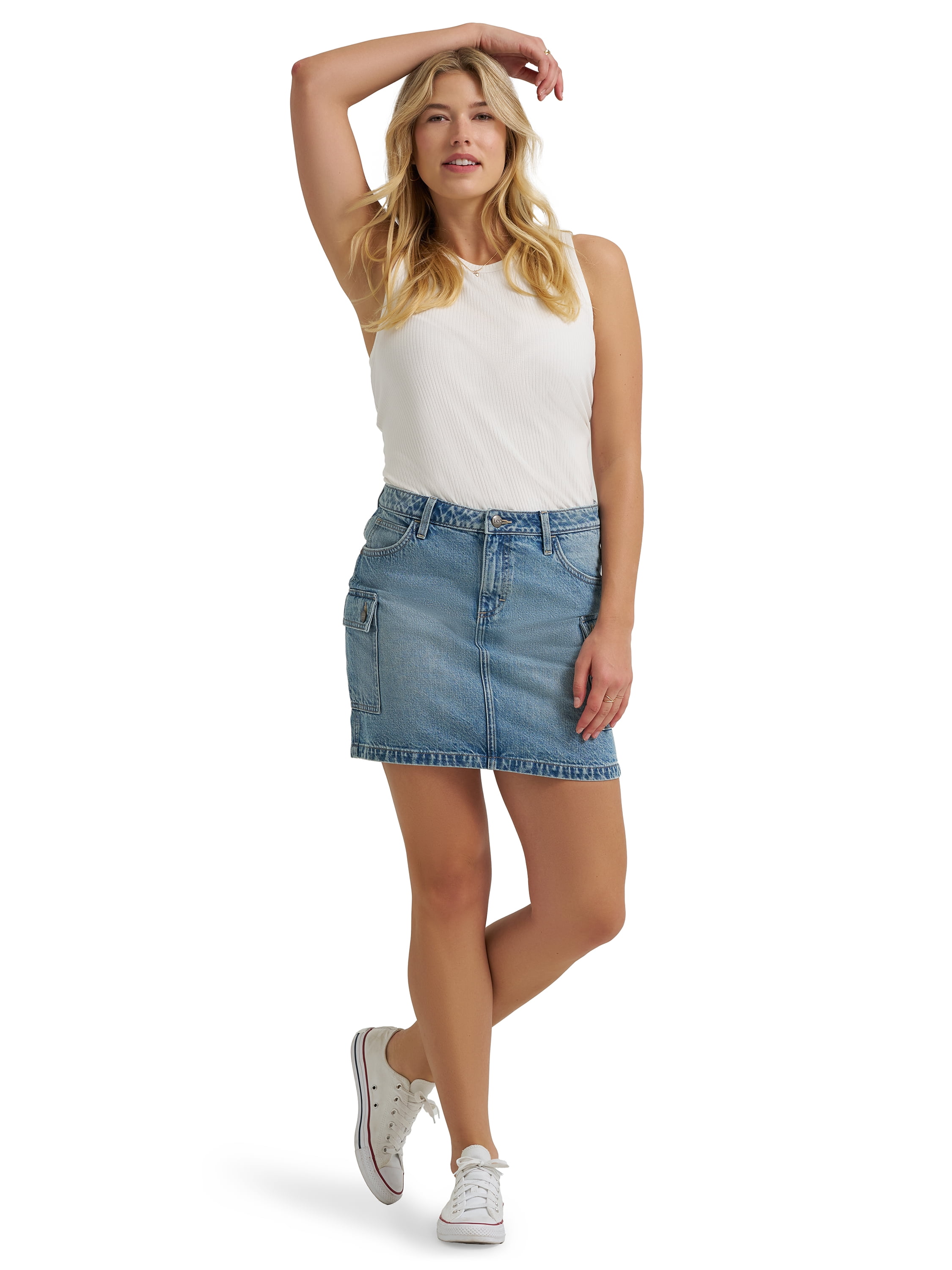 Lee® Women's Heritage Denim Cargo Mini Skirt, Sizes 2-18