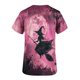 thumbnail image 4 of Fiudx Tops para Mujer Top de Trabajo con Bolsillo y Manga Corta con Estampado de Halloween y Cuello En V para Mujer, 4 of 5