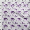 thumbnail image 4 of oneOone Cotton Poplin Purple Fabric Valentine Love Heart Craft Projects Decor Fabric Printed By The Yard 56 Inch Wide, 4 of 4