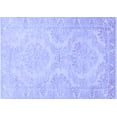 thumbnail image 1 of Ahgly Company Machine Washable Indoor Rectangle Persian Blue Traditional Area Rugs, 5' x 8', 1 of 4