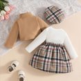 thumbnail image 4 of Gibobby Toddler Girl Outfits Fall Cartoon Print Childrens Clothes Girls 0-12 Months 2t 3t 4t Oversize Streetwear Clothing Set for Girls(12-18 Months,Brown), 4 of 7