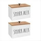 thumbnail image 1 of 2 Uds Soporte de Tampones para Baño Contenedor de Almacenamiento de Madera para Baño con Tapa Organizador de Partición Móvil de Madera Organizador Femenino, 1 of 5