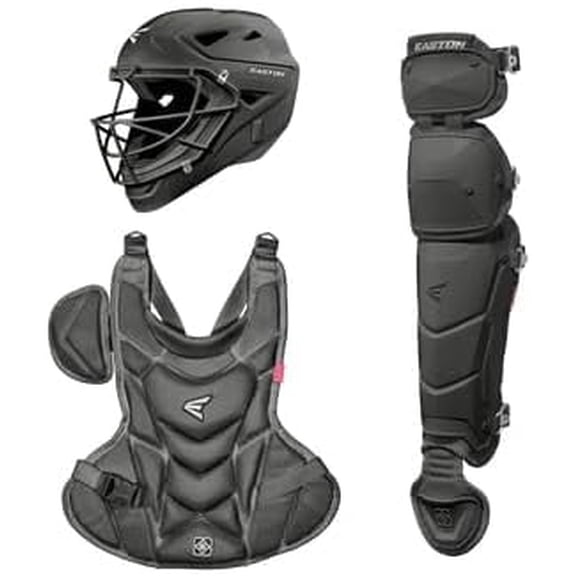 Easton Jen Schro My Very First Youth Catcher’s Set – Charcoal, X-Small Catcher Gear for Beginner Players Ages 5–7