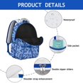 thumbnail image 4 of "Beautiful Wildflower & Sunflower Design Backpack - Trendy School Bag for Women & Teens, Roomy Interior with Multiple Pockets, Perfect for Books, Notebooks & Laptop", 4 of 6