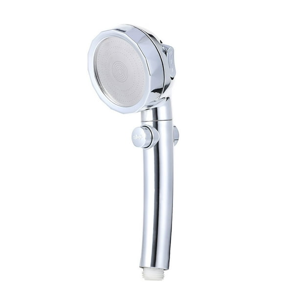 Rociador de ducha Cabezal de ducha de alta presión Rociador de baño de ABS ajustable Accesorio de baño, Plateado Vogacara HA000139-01