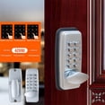 thumbnail image 6 of Aiqidi Mechanical Password Door Lock Full Set Keyless Knob Keypad Digital Code Combination Lock Kit Silver, 6 of 10