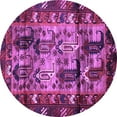 thumbnail image 1 of Ahgly Company Indoor Round Persian Purple Traditional Area Rugs, 7' Round, 1 of 4