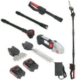 thumbnail image 2 of Jnismy 2-in-1 21V Mini Pole Hedge Trimmer, Electric Grass Shear with Extension Pole, Multi-Angle Adjustable Cordless Shrub Trimmer, Battery and Charger Included _Black, 2 of 13