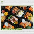 thumbnail image 4 of AME D'ESSENCE (50 PC-SET) 24 oz Meal Prep Lunch Containers with Lids Disposable Food Storage Containers Bento Boxes 1 Comp BPA Free Freezer Dishwasher Safe Microwavable Plastic Containers M-Duty, 4 of 6