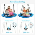 thumbnail image 6 of KloKick 440lbs Metal Swing Sets with 40" Saucer Tree Swing and Heavy Duty Swing Stand, 6 of 9