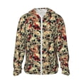 thumbnail image 2 of Uemuo Skulls1 Pattern Women's Full Zip UPF 50+ Sun Protection Hoodie Jacket Long Sleeve Sun Shirt Hiking Outdoor Performance with Pockets-X-Large, 2 of 9