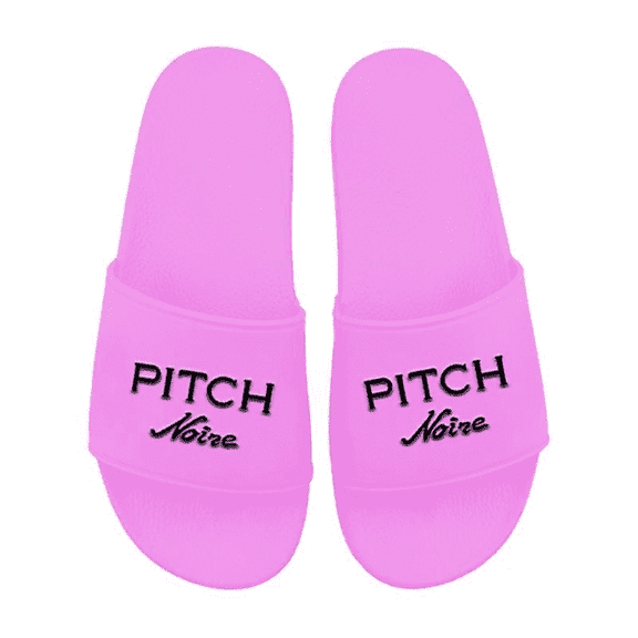 Pitch Noire Slides, Casual Comfort Sandals