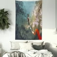 thumbnail image 4 of Fantasy Art House Decor Tapestry, Cyclist Riding Bike with Track in Air Foggy Park Artsy Extreme Sports , Wall Hanging for Bedroom Living Room Dorm Decor, 60W X 80L Inches, Multi, by Ambesonne, 4 of 5