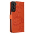 thumbnail image 6 of TECH CIRCLE Galaxy S23 Plus Wallet Case,Butterfly Embossed PU Leather Flip case Cover Stand Feature with Wrist Strap and Card Holder Protective Phone Case for Samsung Galaxy S23 Plus 6.6", Orange, 6 of 11