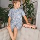 thumbnail image 4 of Balery Blue Butterfly Conjunto de Pijama Infantil de Manga Corta con Estampado – Ropa de Dormir de Algodón Suave-Large, 4 of 6