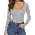 thumbnail image 1 of Kcodviy Salopettes à Manches Longues pour Femmes, Combinaisons, Shorts, Combinaisons en Satin, Grande Taille, 1 of 5