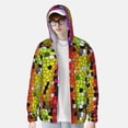 thumbnail image 2 of Balery Colorful Tie Dye Stained Glass 1 Sudadera ligera de manga larga con capucha y protección solar UPF 50+ para hombre y mujer, ideal para pesca y running-X-Large, 2 of 7