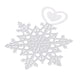 thumbnail image 1 of Marcapáginas de acero inoxidable plateado con forma de copo de nieve para regalar., 1 of 9