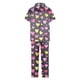 thumbnail image 4 of Pijama de manga corta con estampado fino y pantalones largos con solapa para mujer, top y pantalones de poliéster., 4 of 5