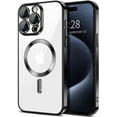 thumbnail image 1 of Entronix Funda Magnética Brillante Compatible con iPhone 14 Pro Max: Carcasa Transparente, Fina y Resistente a los Golpes con Anillo Magnético, Color Negro, 1 of 8