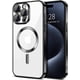 thumbnail image 1 of Entronix Funda Magnética Brillante Compatible con iPhone 11 Pro Max: Carcasa Transparente, Fina y Resistente a los Golpes con Anillo Magnético, Color Negro, 1 of 9