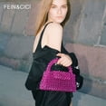 thumbnail image 4 of Bolso de cuentas Bolso de perlas Bolso de mano de marca de diseñador Bolso de mano de caja de piedra de cristal acrílico transparente Bolso de mano de mujer Bolso de fiesta pequeño tipo cubo, 4 of 5