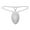 White, variant on COM1950s Thongs for Men, Men Sexy Solid Cup Stereoscopic Outline Soft Breathable Sexy Trendy G-Strings