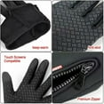 thumbnail image 4 of Winter Touch Screen Gloves Warm Soft Gloves Waterproof&Windproof Zipper Thermal Gloves, for Driving, Riding, Outdoor Sports, 4 of 6