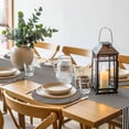 thumbnail image 6 of Black Striped Round 15 Inch Placemats Set of 2, Modern Simple Farmhouse Beige Vintage HeatResistant Non Slip Place Mats for Dining Table, Wipeable Braided Kitchen Table Mats for Housewarming, 6 of 9