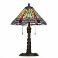 thumbnail image 6 of Cal Lighting 60W X 2 Metal/Resin Tiffany Table Lamp With Pull Chain Switches, 6 of 6
