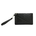 thumbnail image 1 of Women PU Envelope Bag Solid Color Zipper Luxury Clutch Purse Bag (Khaki), 1 of 9