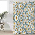 thumbnail image 2 of Extra Long Shower Curtain 72x96 Inch, Spring Daisy Shower Curtain Waterproof Bathroom Decor Country Pastoral Spring Botanical Flowers Fabric Bath Curtain Set Accessories with Hooks, 2 of 6