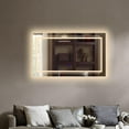 thumbnail image 3 of Chloe Lighting CH9M015BL39-HRT 39 in. 3 Color Temperatures 3000K-6000K Luminosity Back Lit Rectangular Touchscreen LED Mirror, 3 of 17