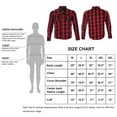 thumbnail image 5 of Dream Apparel Men's Long Sleeve Casual Shirt Armored Buffalo Plaid Flannel Shirt 100 % Cotton, 5 of 6