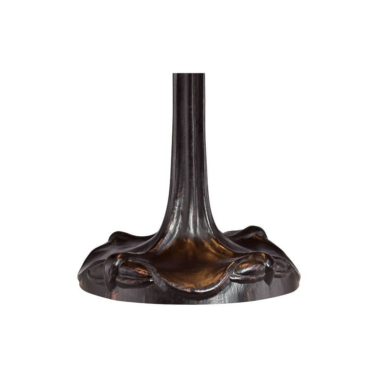 Robert louis tiffany traditional table lamp bronze tropical birds stained glass shade for living room family bedroom nightstand discount