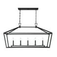 thumbnail image 2 of Savoy House 1-324-5-89 Townsend 5 Light Linear Chandelier in a Matte Black Finish (44" W x 23.5" H), 2 of 5