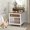 White + Walnut, variant on Crate Furniture for Small Dogs, Wooden Kennel, Indoor Crate End Table, Two-Tier Small Crate, for Living Room, Bedroom, Black and Rustic Brown DC01BR