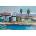 thumbnail image 2 of Barbini, Eddie 18x13 Gold Ornate Wood Framed with Double Matting Museum Art Print Titled - The Pool, 2 of 4
