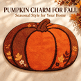 thumbnail image 6 of Pumpkin-Shaped Bath Mat, Soft Absorbent Non-Slide Floor Rug for Halloween, Fall and Thanksgiving Entryway, Bathroom and Seasonal Home Decor, 6 of 6