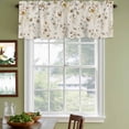 thumbnail image 3 of 2 Pack Vintage Spring Floral Valances for Windows Bedroom Living Room Window Treatments, Summer Botanical Rustic Rod Pocket Valance Drapes Short Kitchen Curtains Over Sink 54"x18", 3 of 8