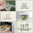 thumbnail image 4 of Recipientes de vidrio para preparación de comidas M MCIRCO 860 ml, paquete de 10 unidades, 2 compartimentos, 4 of 7